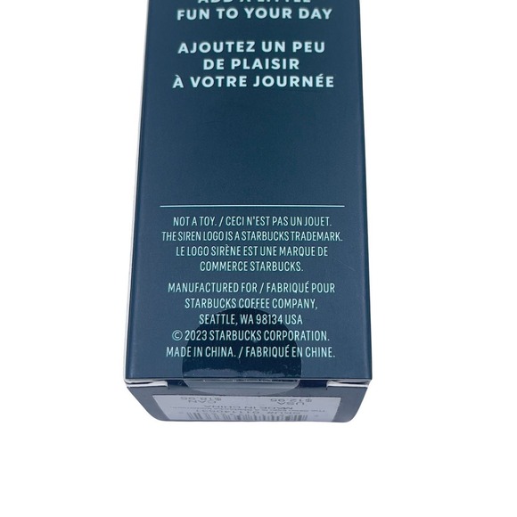 NWT Starbucks Frozen Glacier Tumbler Keychain - Blue Ice Ombre Cold Cup Key Fob - Picture 3 of 4